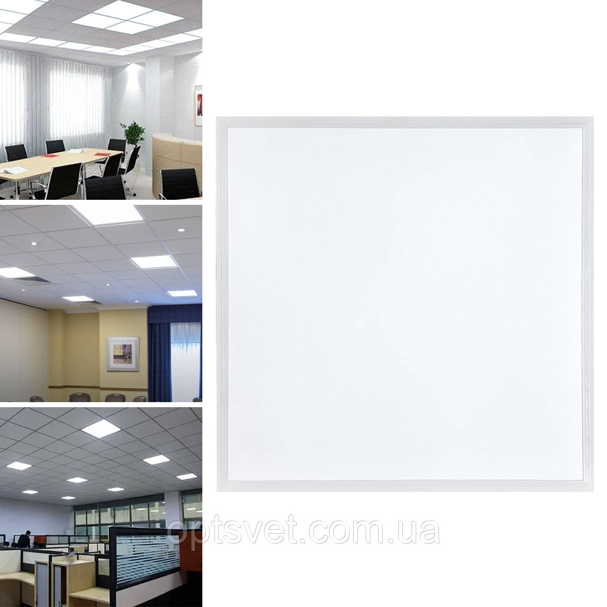 Світлодіодна панель BIOM ARM-600-65-6 65 W 6500 K 595x595x30, фото 1