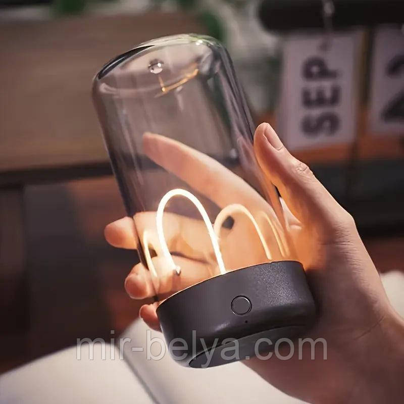 Лмпа нічник сенсорний на акамуляторі, фото 1