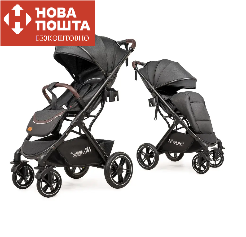 Коляска прогулянкова Ninos Nava Black Grafit NN2021BB
