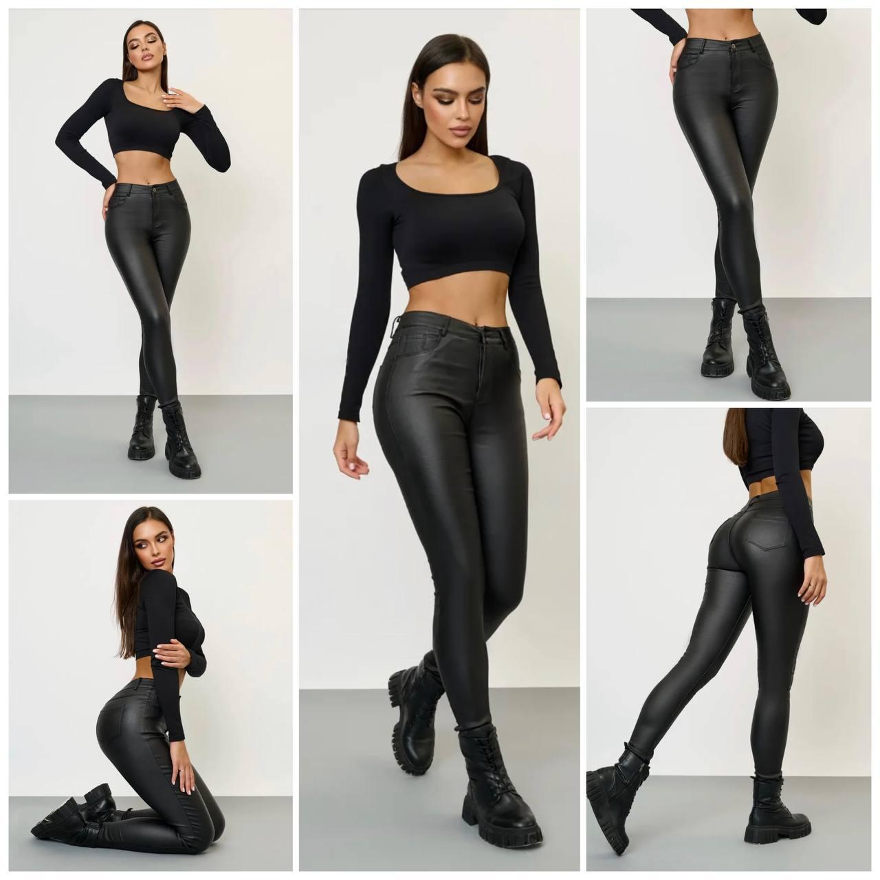 Шикарні жіночі штани, тканина "Еко-Шкіра" 42, 44, 46, 48, 50, 52 розмір 42