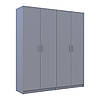 Шафа для одягу Doros Промо Сірий 2+2 ДСП 180х48х204 (80737766), фото 6