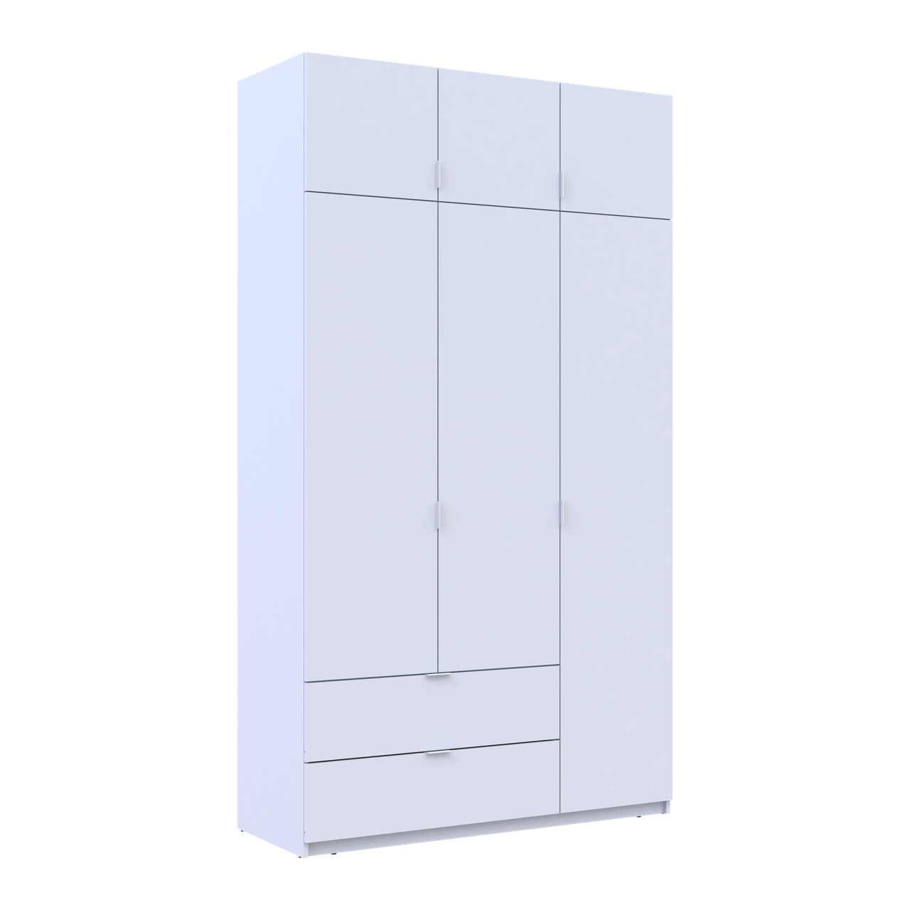 Розпашна Шафа для одягу Doros Лукас Білий 3ДСП 135х50х240 (80737800)