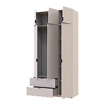 Розпашна Шафа для одягу Doros Лукас Кашемір 3ДСП 120х50х240 (80737798), фото 4
