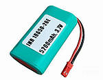 Акумулятор літій-іонний 5200mAh 3.7V INR18650-26E JST для дитячих іграшок