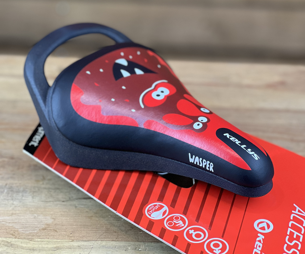 Сідло для велосипеда дитячого KLS Wasper 023 red, фото 1