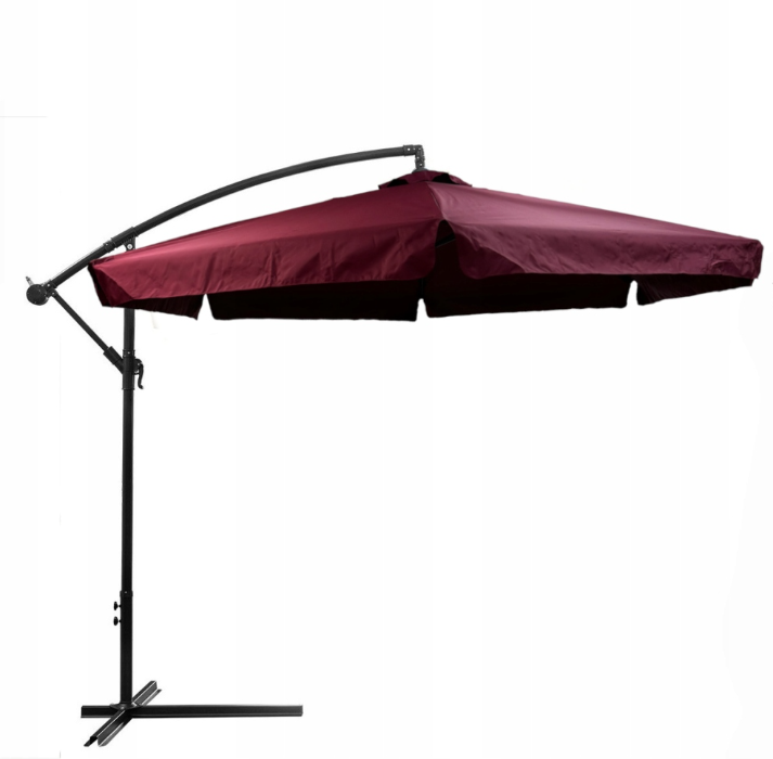 Парасоля садова кутова з нахилом Avko Garden AGU2024 бордовий 3м. + чохол