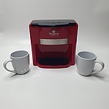 Електрична крапельна кавоварка на 2 чашки Kingberg 750 Вт, кавоварка з двома чашками Червона KB-1991, фото 2