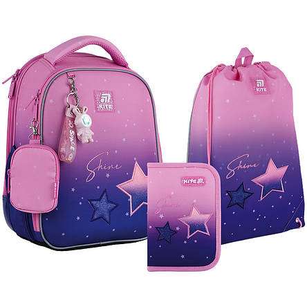 Набір Kite рюкзак + пенал + сумка для взуття SET_K25-555S-9 Sparkling, фото 1