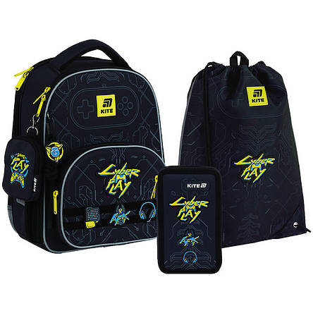 Набір Kite рюкзак + пенал + сумка для взуття SET_K25-556M-2 Cyber, фото 1