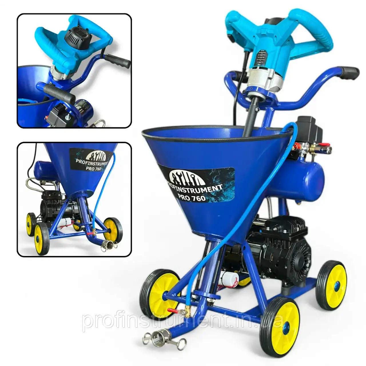 Шпаклювальна машина, малярна станція Profinstrument PRO-760 (10 л, 1100 Вт)