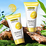 Пенка для умывания Sadoer Lemon Sparkling Cleansing Foam с экстрактом лимона, 150 мл., фото 2