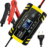 Зарядний пристрій Foxsur 12V-8A/24V-4A 12V-8A для автомобільного акумулятора, фото 5