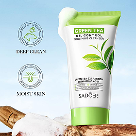 Пенка для лица Sadoer Green Tea Extract с экстрактом зеленого чая, 150 г.