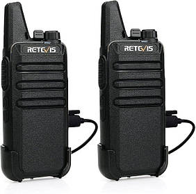 Retevis RT622 2-стороння радіостанція, професійна портативна мінірація PMR446 з дальнім радіусом дейс