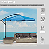 Парасоля садова кутова з нахилом Avko Garden AGU2036 блакитний 3м. + чохол, фото 6