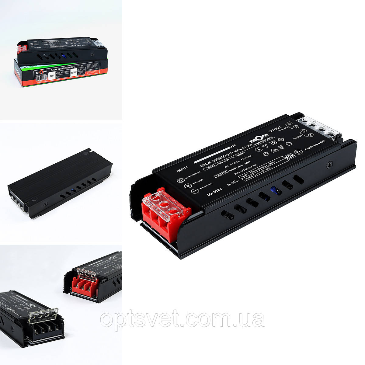 Блок живлення BIOM Professional DC12 100 W BPX-12-100 8,3 А, фото 1