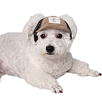 Кепка для собак средних пород коричневая размер M