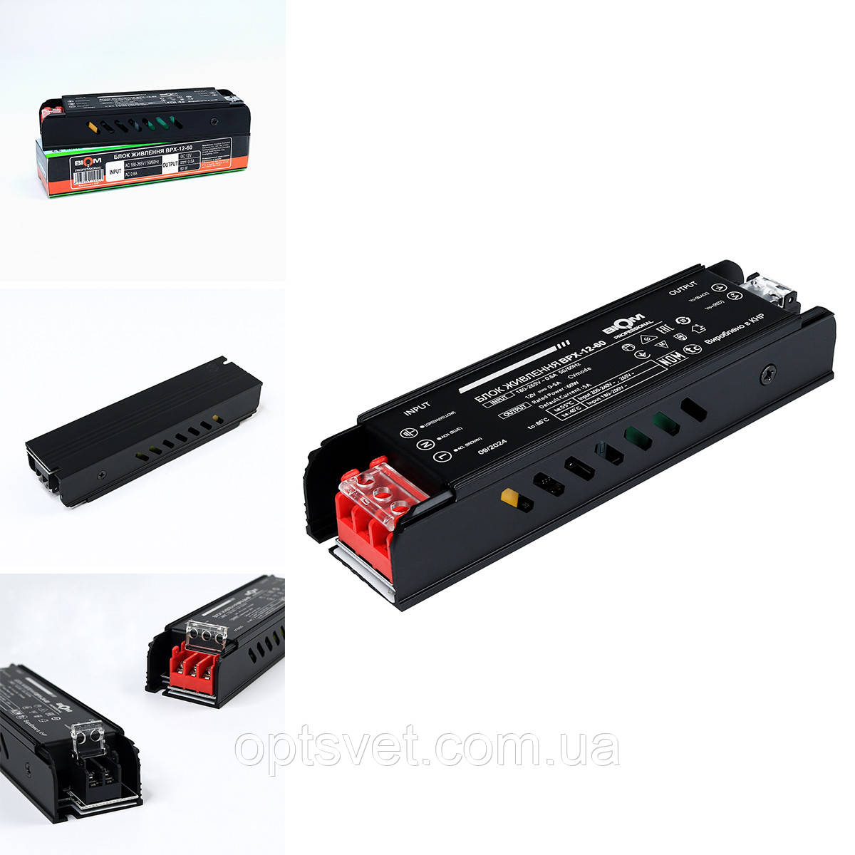 Блок живлення BIOM Professional DC12 60 W BPX-12-60 5 А, фото 1