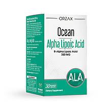 Orzax Ocean Alpha Lipoic Acid дієтична добавка з R-альфа-ліпоєвою кислотою