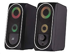 Динаміки для комп'ютера 2E PCS234 RGB, 2.0, USB, Black (Niz16508)