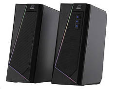 Акустична система для дому PCS233 RGB, 2.0, USB, Black (Niz16507)