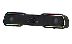 Саундбар для комп'ютера 2E PCS101 RGB, 2.0, USB, Black N