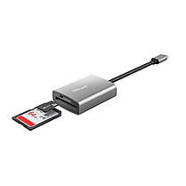 Кардридер sd/microSD Trust DALYX 24136 FAST USB-C ALUMINIUM (Niz16473), фото 3