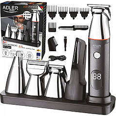 Набір для стрижки волосся акумуляторний з дисплеєм 5в1 Adler AD 2946 (Niz15970)
