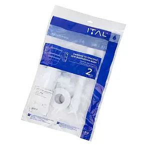 Сифон для кондиціонера ITAL S1014, сухий гідрозатвор + редукція 40/32х200, фото 1