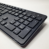 Бездротовий комплект 2в1 клавіатура та мишка для ПК, планшета з оптичним детектором Чорний KM-8875-Black, фото 9