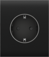 CenterCover (basic) [type F] black Центральна панель для вбудованої розетки