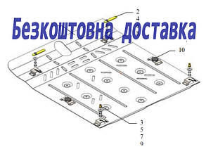 Захист двигуна Honda Accord Coupe 9 (2012-2016) (Захист двигуна Хонда Акорд купе 9) Кольчуга