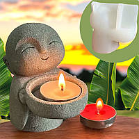 Молд "Маленький Будда", дуже м'який топ силікон, для гіпсу/бетону/акрилового композиту, 1 шт.