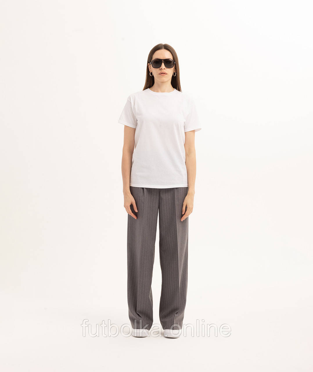 Біла жіноча футболка базова Fruit of the Loom Valueweight