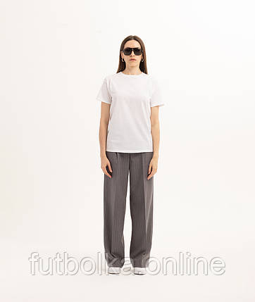 Біла жіноча футболка базова Fruit of the Loom Valueweight, фото 1