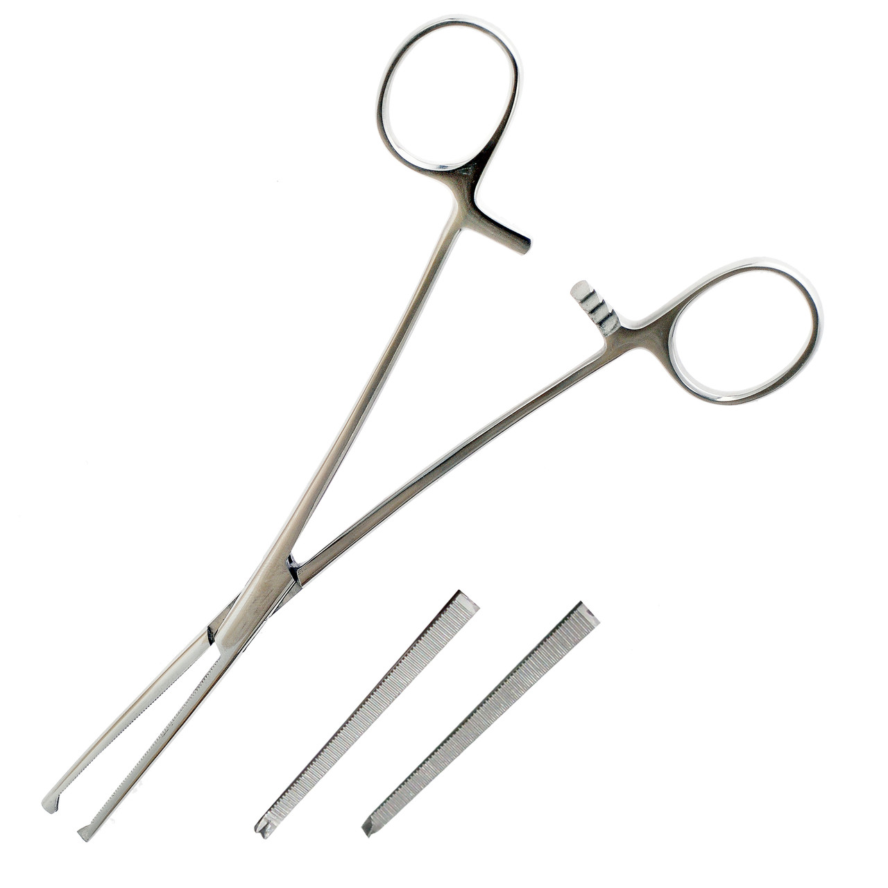 Затискач Ochsner-Kocher, одно-двузубий, прямий, 20 см, фото 1