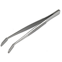 Вигнутий пінцет для покривного скла Kuehne, довжина 105 мм, робоча частина 15 х 7 мм