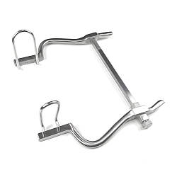 Черевний ранорозширювач двостулковий рейковий по Gosset, розведення дзеркал 140 мм, бічні дзеркала 35 х 6 мм