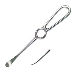 Періостальний распатор вигнутий по Sedillot для відділення окістя, розмір 21 см х 13,5 мм.