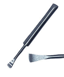 Вигнутий распатор Hylin для відділення окістя від кістки, розмір 14,5 см х 9 мм