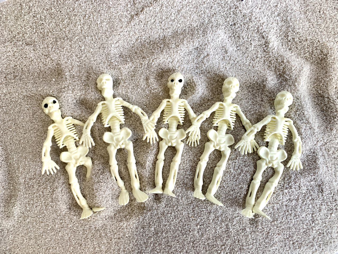 Набір фігурок Скелети 5шт в наборі, фото 1