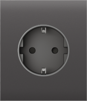 CenterCover (basic) [type F] grey Центральна панель для вбудованої розетки