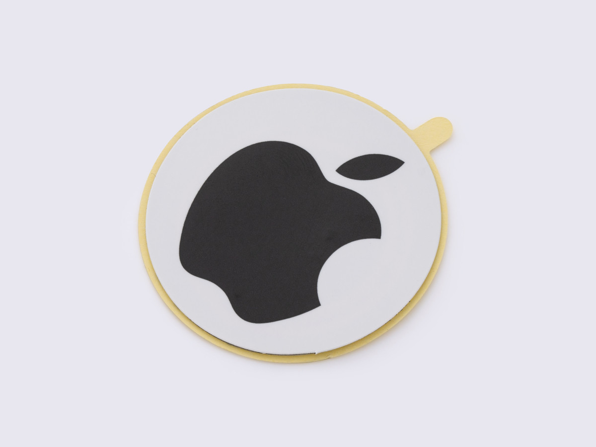Заготовка самоклейка "APPLE круглий №2" для домофону RFID 5577