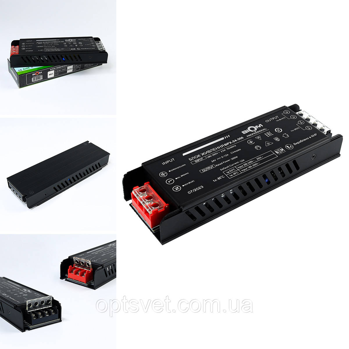 Блок живлення BIOM Professional DC24 300 W BPX-24-300 12,5 А, фото 1