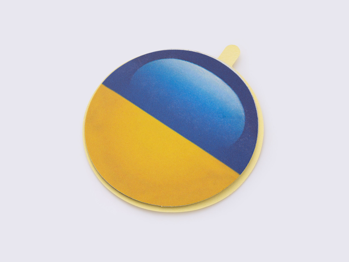 Заготовка самоклейка "Прапор України №2" для домофону RFID 5577