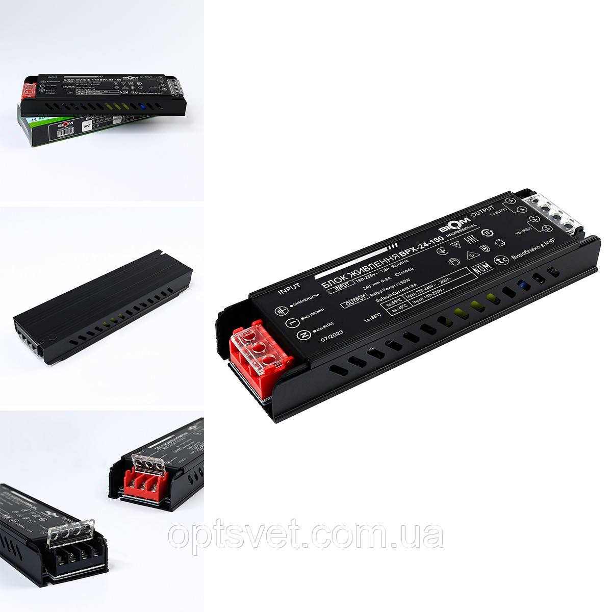 Блок живлення BIOM Professional DC24 150 W BPX-24-150 6А, фото 1