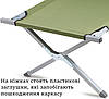 Похідне ліжко Ranger Military Steel | Легка та міцна сталева туристична розкладачка для кемпінгу та туризму, фото 7