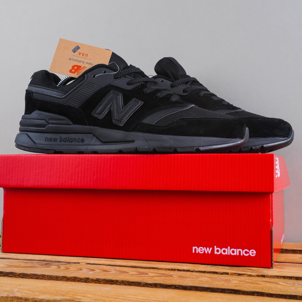 SALE Чоловічі Кросівки New Balance 997 повністю чорні