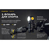 Ліхтар ARMYTEK WIZARD C1 PRO (930LM, 900mAh, 4000K Samsung LH351D Warm, Magnet usb, IP68, 18350, Магніт, Кліпса), фото 7