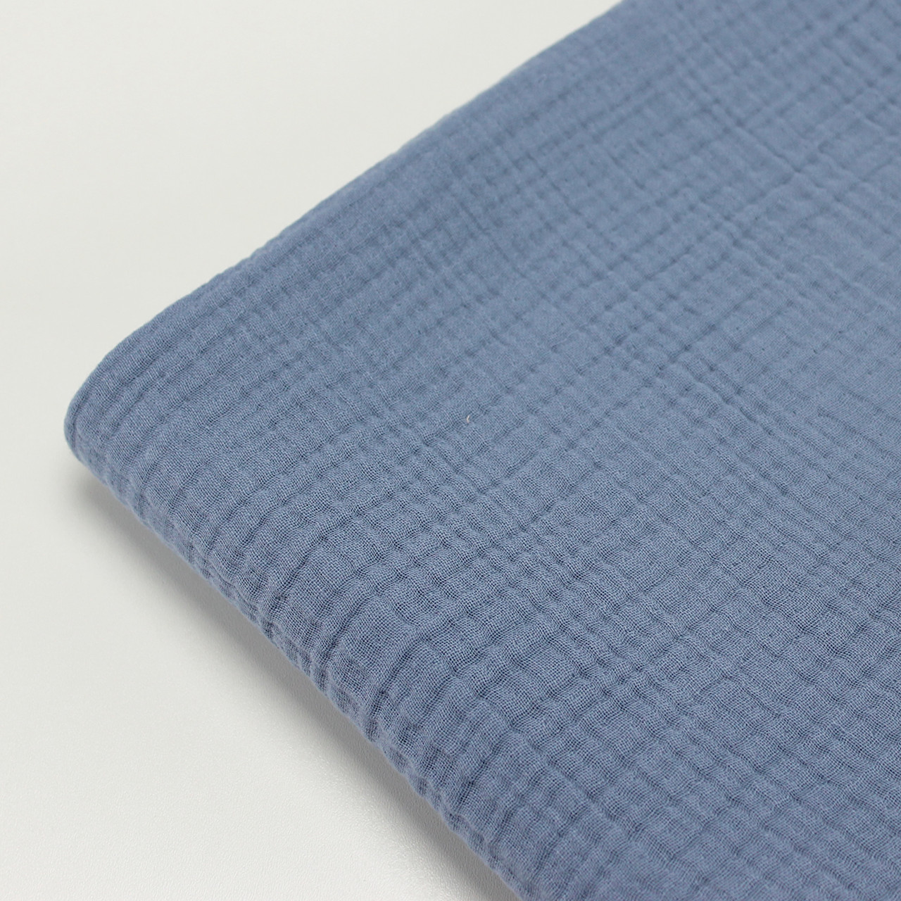 Лоскуток. Муслін 4-шаровий, колір світлий джинс, 240 см No MS-051, 18*100 см, фото 1